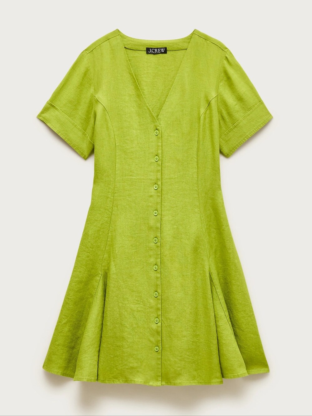 NWT J.CREW FLEUR MINI DRESS IN LINEN, 12 TALL